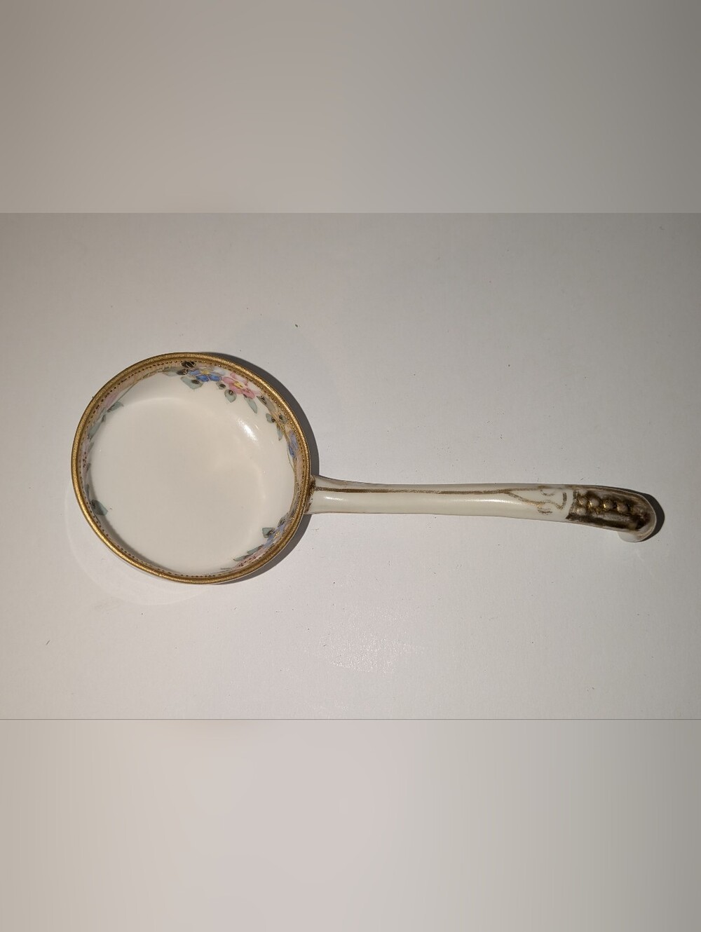 Vintage Nippon Hand Painted Ladle 5 Inches Long 2 Inches Round